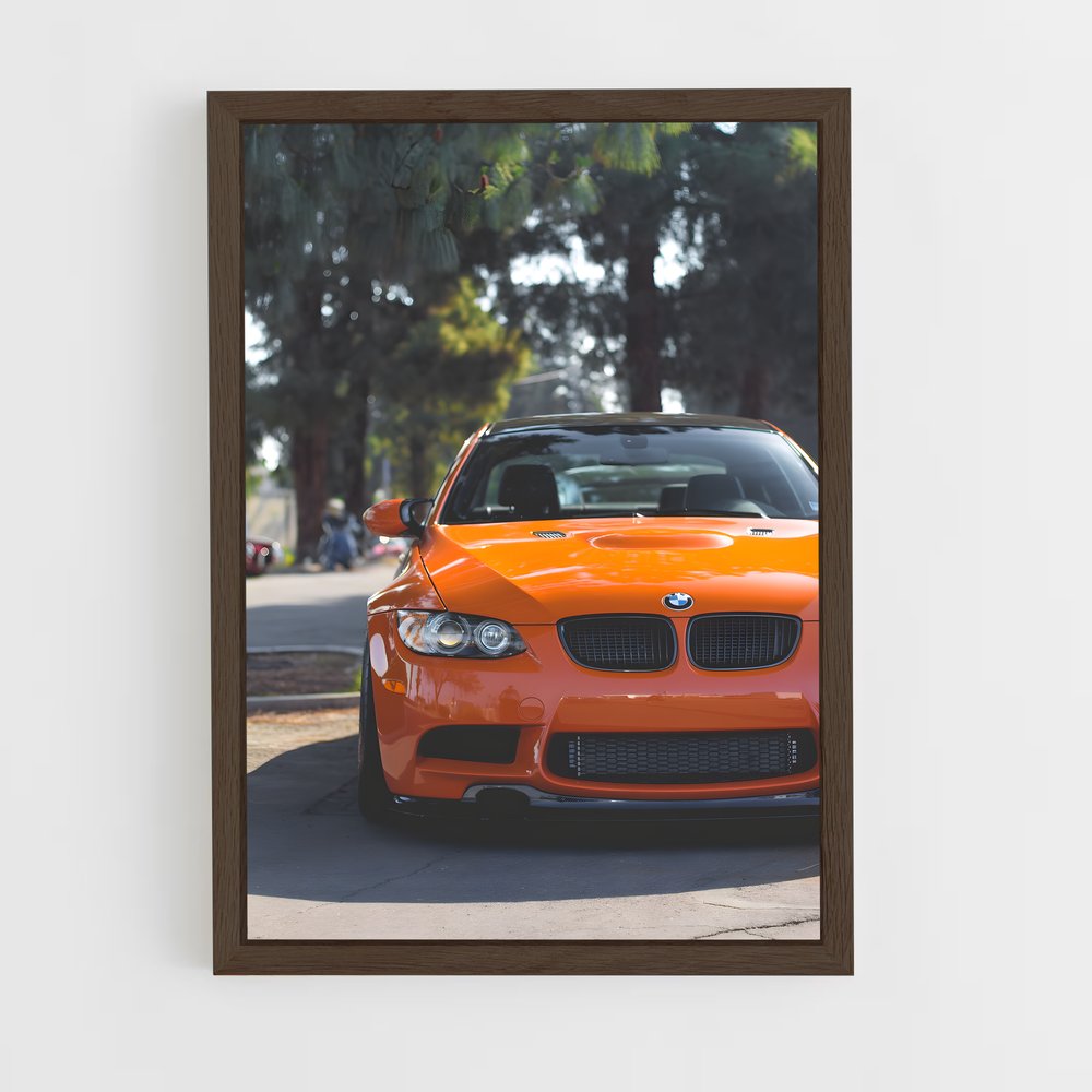 Poster Orange Power – affiche BMW (vue 5)